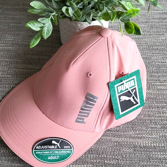 Puma Accessories Puma Pink Adjustable Babeball Cap Structured Fit